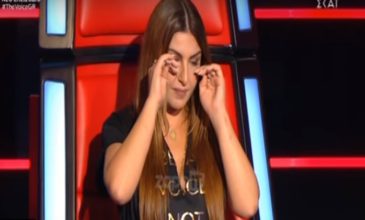 Τα δάκρυα της Έλενας Παπαρίζου στο «The Voice»