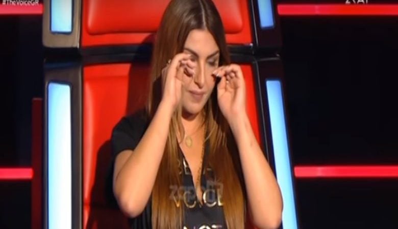 Τα δάκρυα της Έλενας Παπαρίζου στο «The Voice»