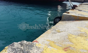 Αυτοκίνητο έκανε βουτιά στο λιμάνι της Σούδας