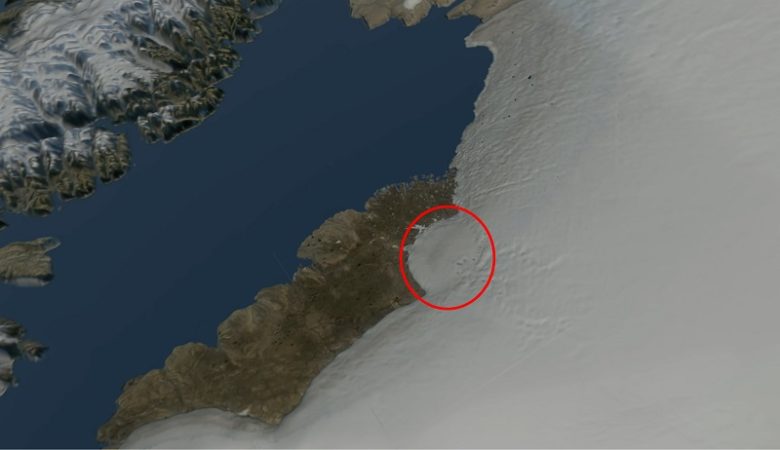 Τεράστιος κρατήρας από μετεωρίτη στους πάγους της Γροιλανδίας