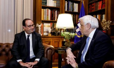 Παυλόπουλος: Ο Ολάντ ήταν και θα παραμείνει μεγάλος φίλος της Ελλάδας