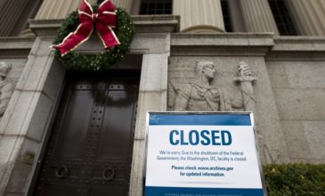 Με νέο shutdown κινδυνεύει η ομοσπονδιακή κυβέρνηση των ΗΠΑ