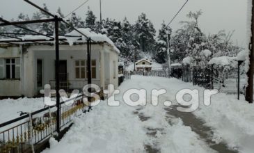 Ξεκίνησαν τα προβλήματα από το χιόνι του Τηλέμαχου στην Εύβοια
