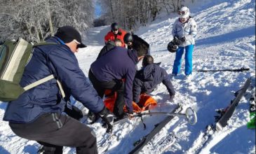 Δύο σκιέρ τραυματίστηκαν στο Χιονοδρομικό Κέντρο Πηλίου