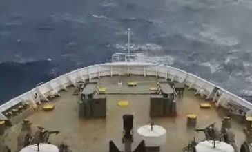 Σε βίντεο η «μάχη» πλοίου με τα 9 μποφόρ στην Αδριατική