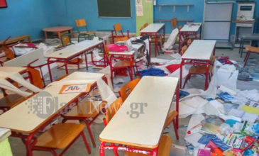 Βανδαλισμοί στο δημοτικό σχολείο Νεροκούρου Χανίων