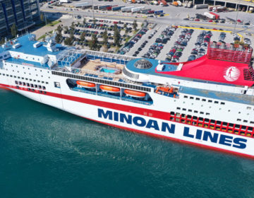 Προσωρινή αλλαγή θέσης για τα πλοία της Minoan Lines στον Πειραιά, λόγω έργων εκβάθυνσης