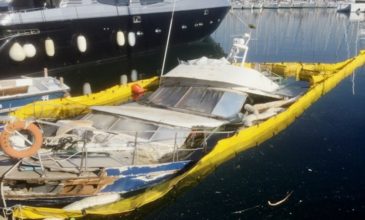 Σκάφος αναψυχής βυθίστηκε στη μαρίνα Αλίμου