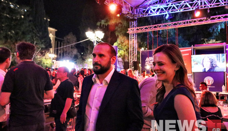 Στο πάρτι του Νάσου Ηλιόπουλου, ενόψει εκλογών, Αχτσιόγλου, Τζανακόπουλος και Καλογήρου