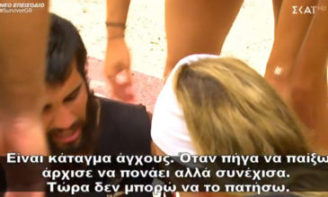 Παίκτης του Survivor έπαθε κάταγμα άγχους ενώ ο συμπαίκτης του «προσγειωνόταν» με το πρόσωπο στην τσουλήθρα