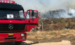 Ξέσπασε φωτιά σε αποθήκη επικίνδυνων υλικών στο Πάνακτο Βοιωτίας