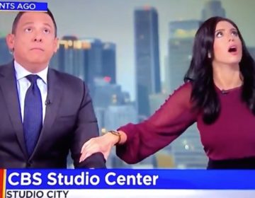 Η αντίδραση παρουσιαστών του CBS την στιγμή του σεισμού
