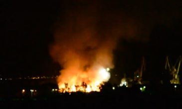 Εκκενώθηκαν κατασκηνώσεις στην Αμφίκλεια μέσα στη νύχτα λόγω φωτιάς