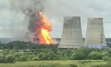 Μεγάλη πυρκαγιά σε σταθμό παραγωγής ενέργειας στη Μόσχα