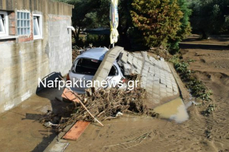 Μεγάλες καταστροφές στη Ναυπακτία από την κακοκαιρία