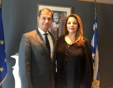 Συνάντηση υπουργού Τουρισμού Χ. Θεοχάρη με την πρόεδρο του ΕΟΤ Α. Γκερέκου