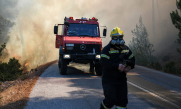 Στην Εύβοια ο γγ Πολιτικής Προστασίας, ενισχύονται συνεχώς οι δυνάμεις στο μέτωπο της πυρκαγιάς