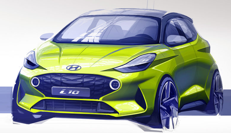 Η πρώτη σχεδιαστική απεικόνιση του ολοκαίνουργιου Hyundai i10