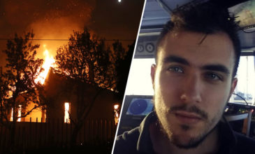 Ένας άνθρωπος που κινδύνεψε να καεί στη φωτιά θυμάται τις δραματικές ώρες που βίωσε