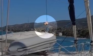 Συγκλονιστικό βίντεο από την έκρηξη στο ελικόπτερο στον Πόρο