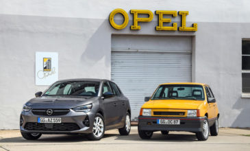 Το νέο Opel Corsa συναντά ένα σπάνιο Corsa GT