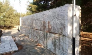 Βέβηλοι ξήλωσαν το χάλκινο μνημείο του Καπετάν Χάψα στη Χαλκιδική