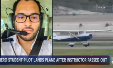 Εκπαιδευτής λιποθύμησε και προσγείωσε το αεροσκάφος ο μαθητευόμενος πιλότος