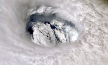Το «μάτι» του τυφώνα Ντόριαν όπως φαίνεται από το Διάστημα