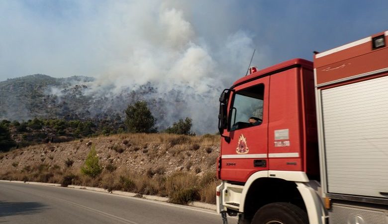 Νέα φωτιά κοντά στο κωπηλατοδρόμιο Μαραθώνα