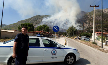Κυκλοφοριακές ρυθμίσεις λόγω της πυρκαγιάς στο Λουτράκι