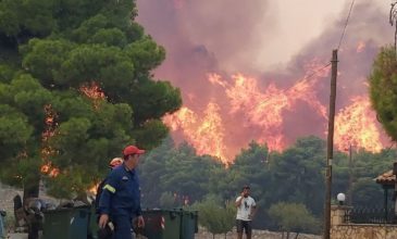 Εφιαλτικές εικόνες από την μεγάλη πυρκαγιά στη Ζάκυνθο
