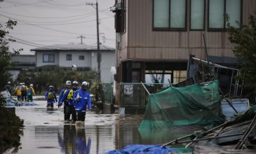Ξεπέρασαν τους 50 οι νεκροί από τον τυφώνα που έπληξε την Ιαπωνία