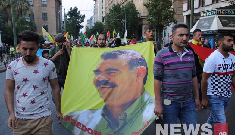 Πορεία διαμαρτυρίας στην τουρκική πρεσβεία από Κούρδους και οργανώσεις