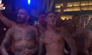 Παίκτες της ΑΕΚ χόρευαν ημίγυμνοι και έβριζαν τον Ολυμπιακό στο πάρτι του Βράνιες