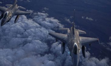 Υπερπτήσεις τουρκικών μαχητικών F-16 πάνω από το Αιγαίο