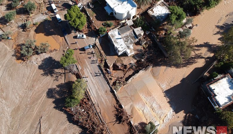 Ο Γηρυόνης «έπνιξε» την Κινέτα: Δείτε την εικόνα από ψηλά από το drone του news.gr