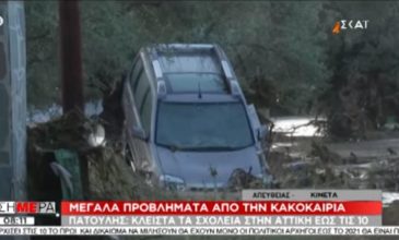 Βιβλική καταστροφή στην Κινέτα: Αυτοκίνητα βρέθηκαν πάνω σε δέντρα