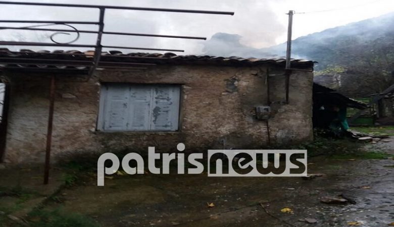 Φωτιά από κεραυνό εκδηλώθηκε σε κατοικία στην Ηλεία