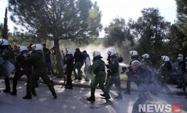 Διαμαρτυρία φοιτητών: Χημικά και συμπλοκές στο Καβούρι