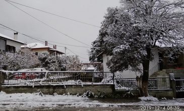 Έπεσε το πρώτο χιόνι στη Θεσσαλονίκη – Στα λευκά ο Χορτιάτης