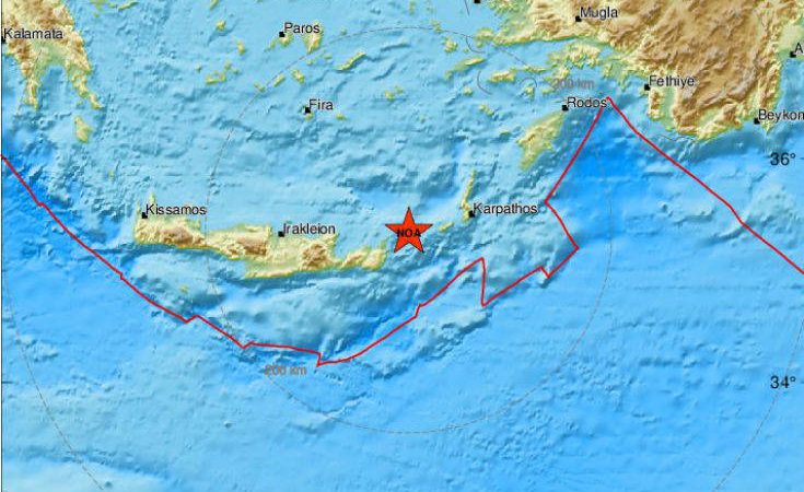 Ισχυρός σεισμός ανησύχησε τους κατοίκους της Κρήτης