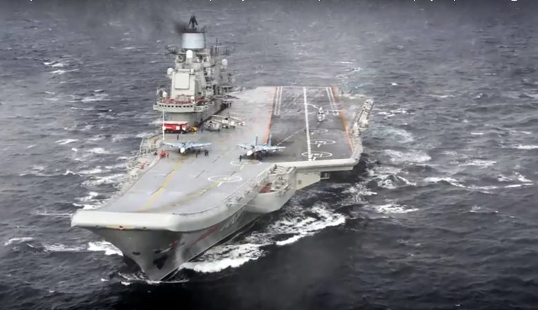 Φωτιά στο ρωσικό αεροπλανοφόρο «Admiral Kuznetsov»