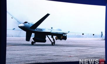 Εντυπωσιακή επίδειξη του αμερικανικού drone για την Ελλάδα στην Λάρισα