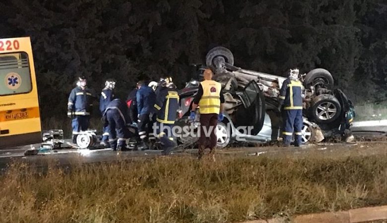 Φρικτό τροχαίο στην Εθνική οδό Θεσσαλονίκης–Νέων Μουδανιών