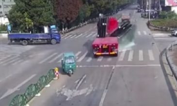 Βίντεο-ντοκουμέντο από τρομακτικό τροχαίο στην Κίνα