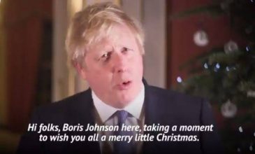Μπόρις Τζόνσον: Το χριστουγεννιάτικο μήνυμα και το κάλεσμα στους Βρετανούς