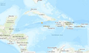 Ισχυρότατος σεισμός στην περιοχή ανάμεσα σε Κούβα και Τζαμάικα