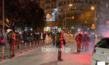 Ένταση στο συλλαλητήριο των οπαδών του ΠΑΟΚ στη Θεσσαλονίκη
