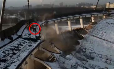 Βίντεο-σοκ από την κατάρρευση οροφής στη Ρωσία με θύμα έναν εργάτη
