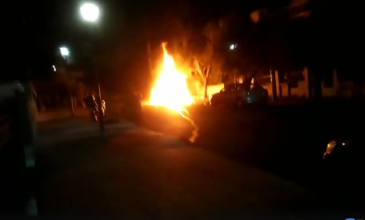 Βίντεο ντοκουμέντο: Η στιγμή της έκρηξης στο αυτοκίνητο του γνωστού εκδότη στην Αγία Βαρβάρα